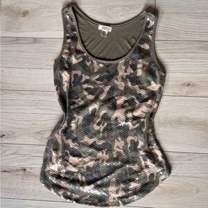 Route 66 Camo Y2K Green Tank Top